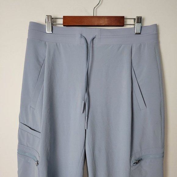 Athleta Light Blue Track Pants - Picture 3 of 12
